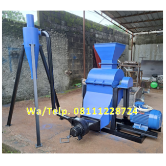 Mesin Penepung Jagung - Mesin Hammer Mill Besi Dengan Cyclone