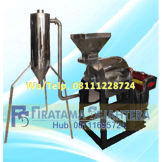 Mesin Penepung Jagung - Mesin Hammer Mill Stainless Steel Dengan Cyclone Penggerak Mesin Diesel 12 HP atau 10 HP