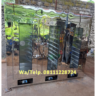 Oven Pengering - Mesin Pengering 3 Pintu 30 Rak (Material Stainless Steel) Pakai LPG