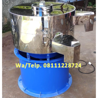 Mesin Pengayak Pelet Ikan - Mesin Penyortir Pelet Ikan - Mesin Vibrator Screen Dengan 1 Mesh/Saringan (2 corong keluar) 1 Layer