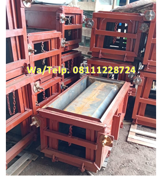 Cetakan Uditch Beton - Cetakan U-ditch Beton 40 x 40 x Panjang 100 cm