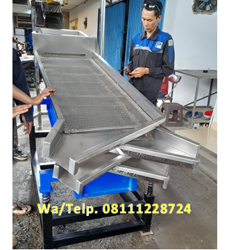 Mesin Pengayak Beras - Mesin Sortasi Beras 3 Mesh dengan 4 Corong Keluar Mesin Pengayak Beras - Mesin Sortasi Beras 3 Mesh dengan 4 Corong Keluar