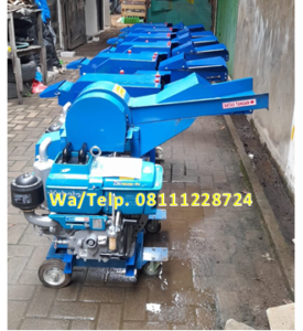 Mesin Chopper Rumput dengan penggerak Motor Bensin biasa 6.5 HP dan 5.5 HP