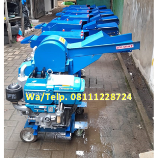 Mesin Chopper Rumput dengan penggerak Motor Bensin biasa 6.5 HP dan 5.5 HP