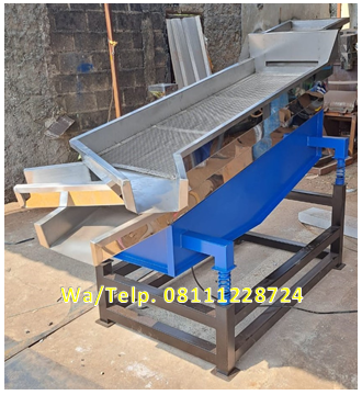 Mesin Pengayak Pupuk / Mesin Sortasi Pupuk 2 Mesh 3 Corong Keluar Mesin Pengayak Pupuk / Mesin Sortasi Pupuk 2 Mesh 3 Corong Keluar