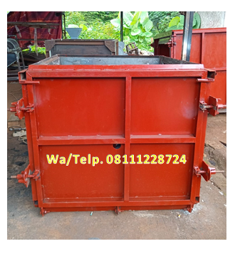 Cetakan Uditch Beton - Cetakan U-ditch Beton 60 x 60 x Panjang 100 cm Box Culvert