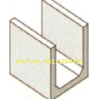 Cetakan Uditch Beton - Cetakan U-ditch Beton 50 x 50 x Panjang 100 cm