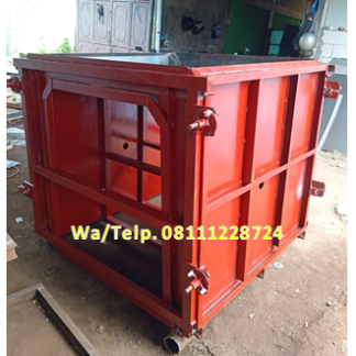 Cetakan Uditch Beton - Cetakan U-ditch Beton 100 x 100 x Panjang 120 cm
