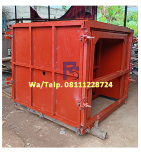 Cetakan Uditch Beton - Cetakan U-ditch Beton 80 x 80 x Panjang 100 cm Model Berdiri