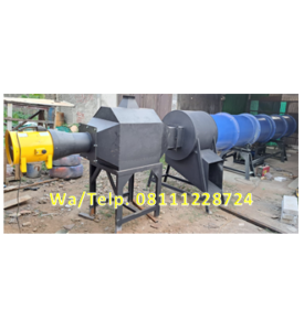 Mesin Pengering Rotari - Rotary Dryer Kompos Granul Panjang 7 meter