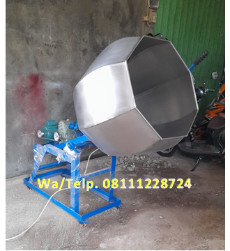 Mesin Pengaduk Bumbu Cemilan/Keripik Hexagonal Mesin Pengaduk Bumbu Cemilan/Keripik Hexagonal