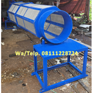 Mesin Pengayak Kompos, Pasir, Pupuk Panjang 3 Meter