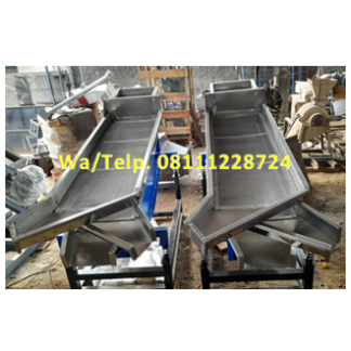 Mesin Pengayak Gula Aren Dengan 2 Mesh/Saringan (3 corong keluar)