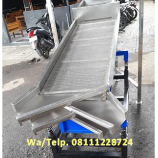 Mesin Pengayak Pupuk / Mesin Sortasi Pupuk 3 Saringan 4 Corong Keluar