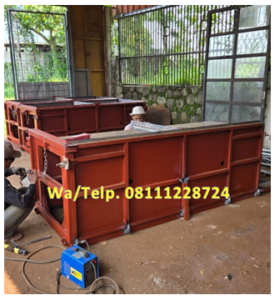 Cetakan Uditch Double Ukuran 80 x 80 x 120 cm